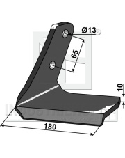 101.IND-1876L Lemiesz skrzydełkowy, prawy 101.IND-1876L.97
