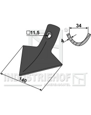 101.IND-2104 Gęsiostopka 140mm INDUSTRIEHOF 101.IND-2104.97