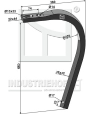 101.IND-2236 Słupica w kształcie C- 550 101.IND-2236.97