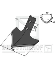 101.IND-2369 Gęsiostopka 160mm 101.IND-2369.97