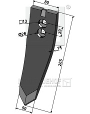 101.IND-2437 Dziób lemiesza 101.IND-2437.97