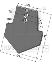 101.IND-2439 Dziób lemiesza 101.IND-2439.97