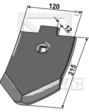 101.IND-489 Dziób redlicy 12mm 101.IND-489.97