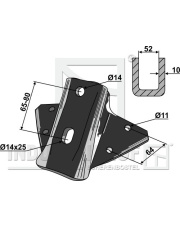 101.IND-661 Uchwyt lemieszy 101.IND-661.97