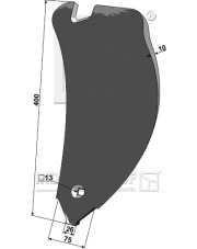 101.IND-804L Odkładnica boczna - lewa - Delta Flex 101.IND-804L.97