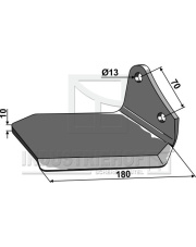 101.IND-805R Lemiesz skrzydełkowy - prawy - Delta Flex 101.IND-805R.97