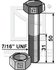 101.MF-110 Śruba 7/16'' UNF 101.MF-110.97