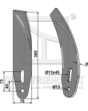 101.QC-383MBL Odkładnica boczna - lewa 101.QC-383MBL.97
