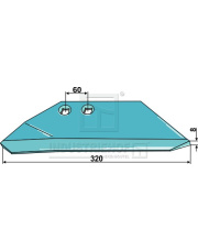 101.RAB-05L Lemiesz skrzydełkowy - lewy 101.RAB-05L.97