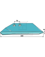 101.RAB-09L Lemiesz skrzydełkowy - lewy 101.RAB-09L.97