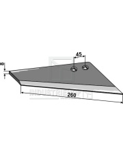101.RAB-11R Lemiesz skrzydełkowy - prawy 101.RAB-11R.97