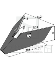 101.SIM-105 Skrzydło redlicy 101.SIM-105.97