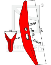 101.SOR-10 Redlica kultywotora 450mm 101.SOR-10.97