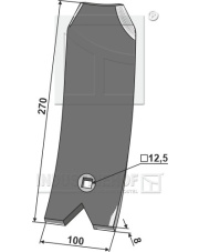 101.UNI-52 Odkładnica 270mm 101.UNI-52.97