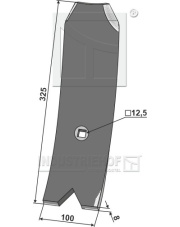 101.UNI-53 Odkładnica 325mm 101.UNI-53.97