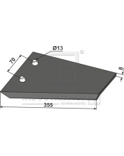 101.UNI-54L Lemiesz skrzydełkowy - lewy 101.UNI-54L.97