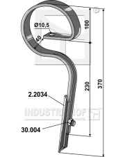 2.0924 Ząb sprężynowy z redlicą 2.0924.97