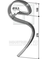 2.1017LL Ząb sprężynowy 2.1017LL.97