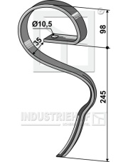 2.1017RLL Ząb sprężynowy 2.1017RLL.97