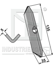2.G63-1 Redlica do zęba sprężynowego 2.G63-1.97