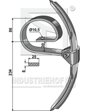 2.J62 Ząb sprężynowy ZJ62 2.J62.97