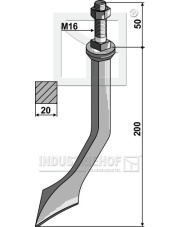 2020087 Łyżeczkowy ząb brony polowej ze stali borowej , utwardzony 2020087.97