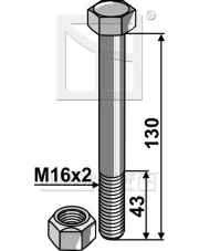 30-101-019 Śruba z nakrętką samokontrującą 30-101-019.97