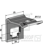30-101-5651 Uchwyt zęba - 25 x 25 30-101-5651.97