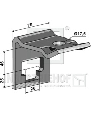 30-101-5652 Uchwyt zęba - 25 x 25 30-101-5652.97