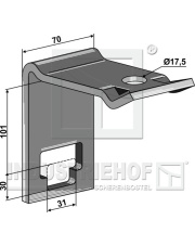 30-101-5664 Uchwyt zęba - 30 x 30 30-101-5664.97