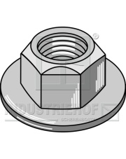 410-1001 Nakrętka sześciokątna zaciskowa, metalowa z kołnierzem 410-1001.97