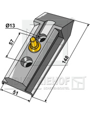 410-QCA-5000 Uchwyt komplet  - seria 410, wersja ciężka 410-QCA-5000.97