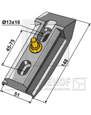 410-QCA-5010 Uchwyt komplet  - seria 410, wersja ciężka 410-QCA-5010.97