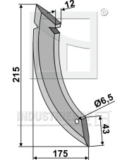 99.FI-07 Redlica siewnika z końcówką metalową INDUSTRIEHOF 99.FI-07.97