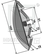 99.GA-07 Redlica siewnika z końcówką metalową INDUSTRIEHOF 99.GA-07.97