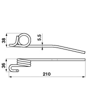 JAG22-0013 Sprężyna motowidła Z56957.02