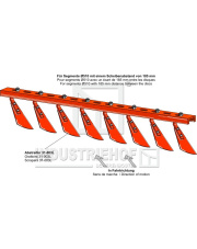 3100-13 Rama z 13 skrobakami, lewa 3100-13.97