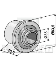 31-0016G Tuleja dystansowa - 41,5mm 31-0016G.97