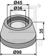 31-0031A Kołnierz wewnętrzny i zewnętrzny O98 31-0031A.97