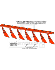 3100-33 Rama do skrobaków z 9 łopatkami, lewa 3100-33.97