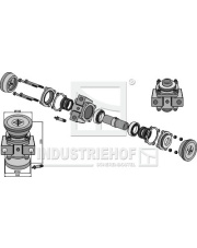31-0036 Łożysko kpl. do wału czworokątnego 36x36 31-0036.97