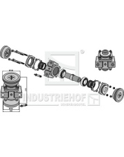 31-0037W Łożysko kpl. do wału czworokątnego 38x38 31-0037W.97