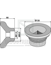 31-0045 Kołnierz wewnętrzny O138 31-0045.97