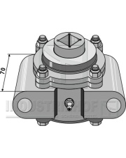 31-0061H Obudowa łożyska, kpl. bez kołnierza 31-0061H.97