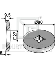 31-0070G Pierścień do spawania do osi czworokątnej 26x26 31-0070G.97