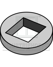 31-0075 Podkładka redukcyjna do osi czworokątnej 28x28 31-0075.97