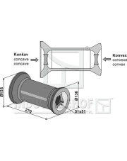 31-0081 Złączka do wału czworokątnego 50x50 31-0081.97