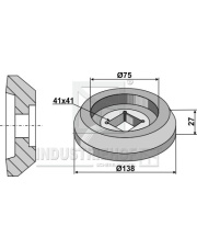 31-0091A Kołnierz wewnętrzny O138 31-0091A.97