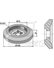 31-0091B Kołnierz zewnętrzny O158 31-0091B.97