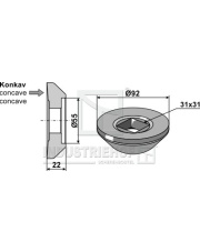 31-0118 Kołnierz zewnętrzny O92 31-0118.97